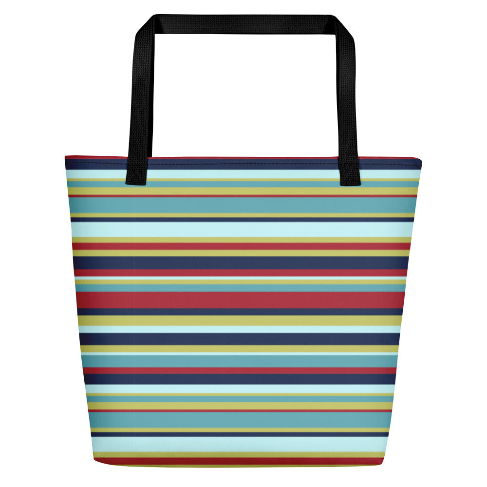 Nautical Stripes Beach Bag 20"x20" - The Salty Anchor