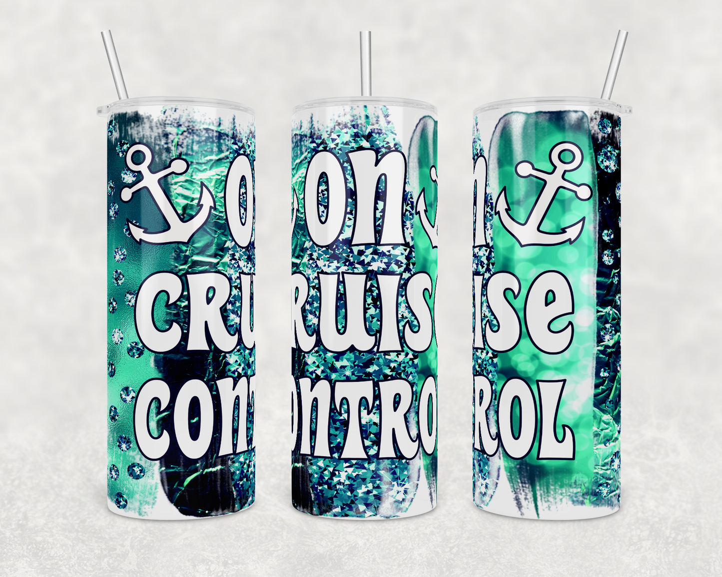 On Cruise Control Anchor Sea Foam Insulated Drink Tumbler - The Salty Anchor