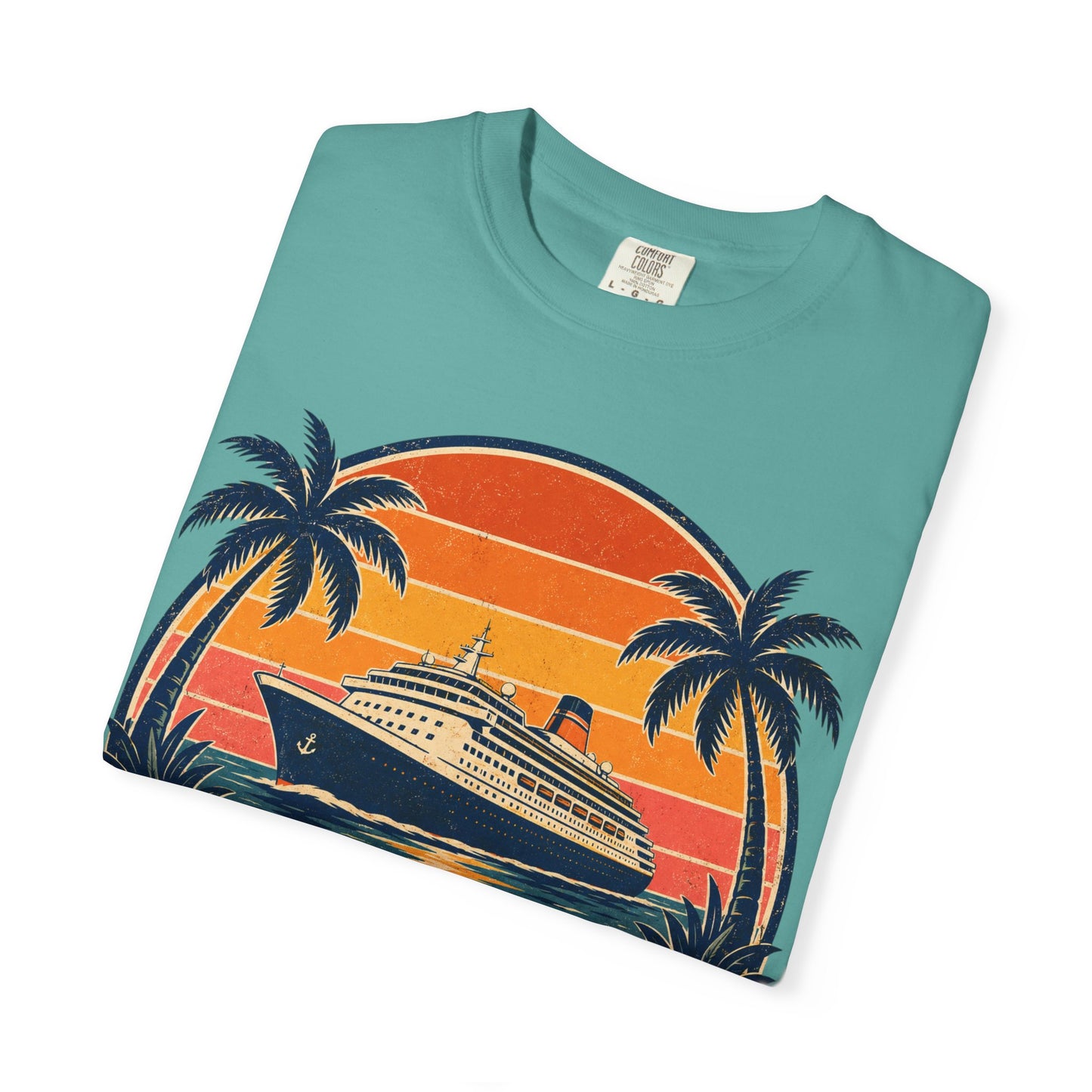 Cruisin' Into Retirement T-Shirt — Retro Cruise Vacation Retirement Gift