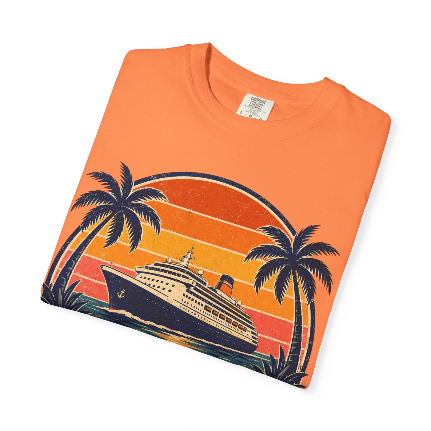 Cruisin' Into Retirement T-Shirt — Retro Cruise Vacation Retirement Gift