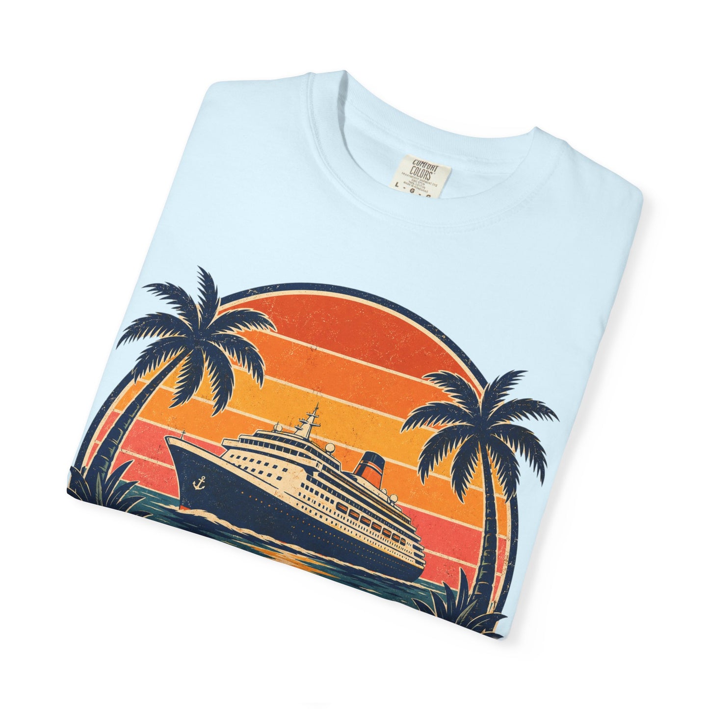 Cruisin' Into Retirement T-Shirt — Retro Cruise Vacation Retirement Gift