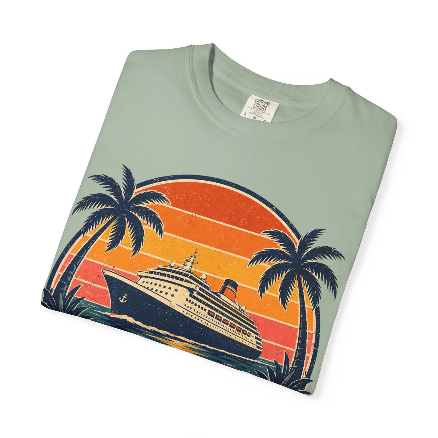 Cruisin' Into Retirement T-Shirt — Retro Cruise Vacation Retirement Gift