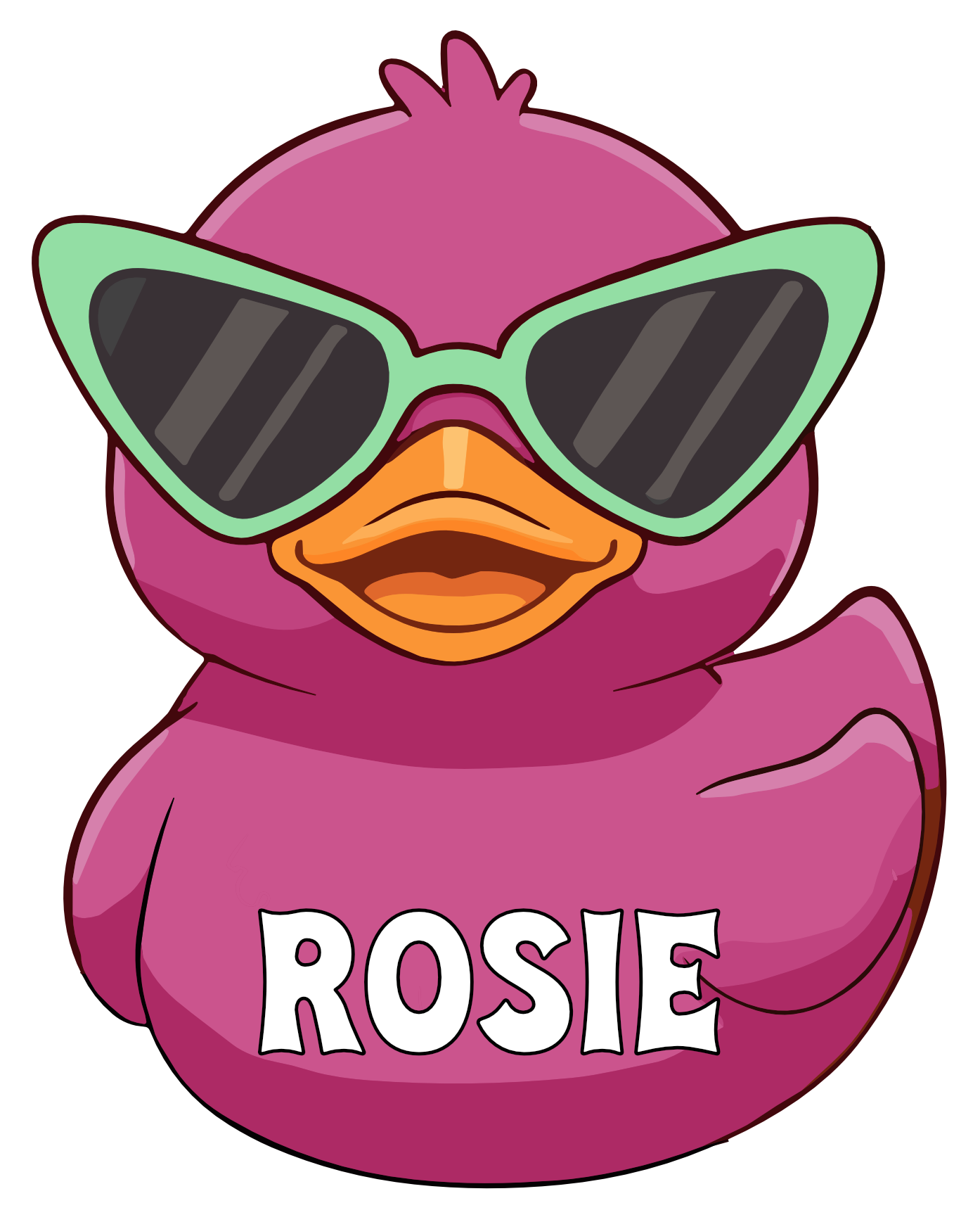 Cute Sunglass Rubber Duck Cruise Magnets