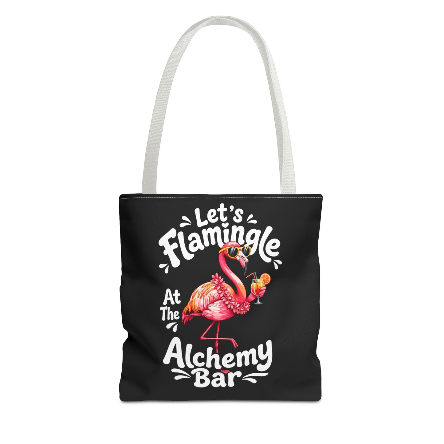 Let's Flamingle at the Alchemy Bar Flamingo Cocktail Beach Tote