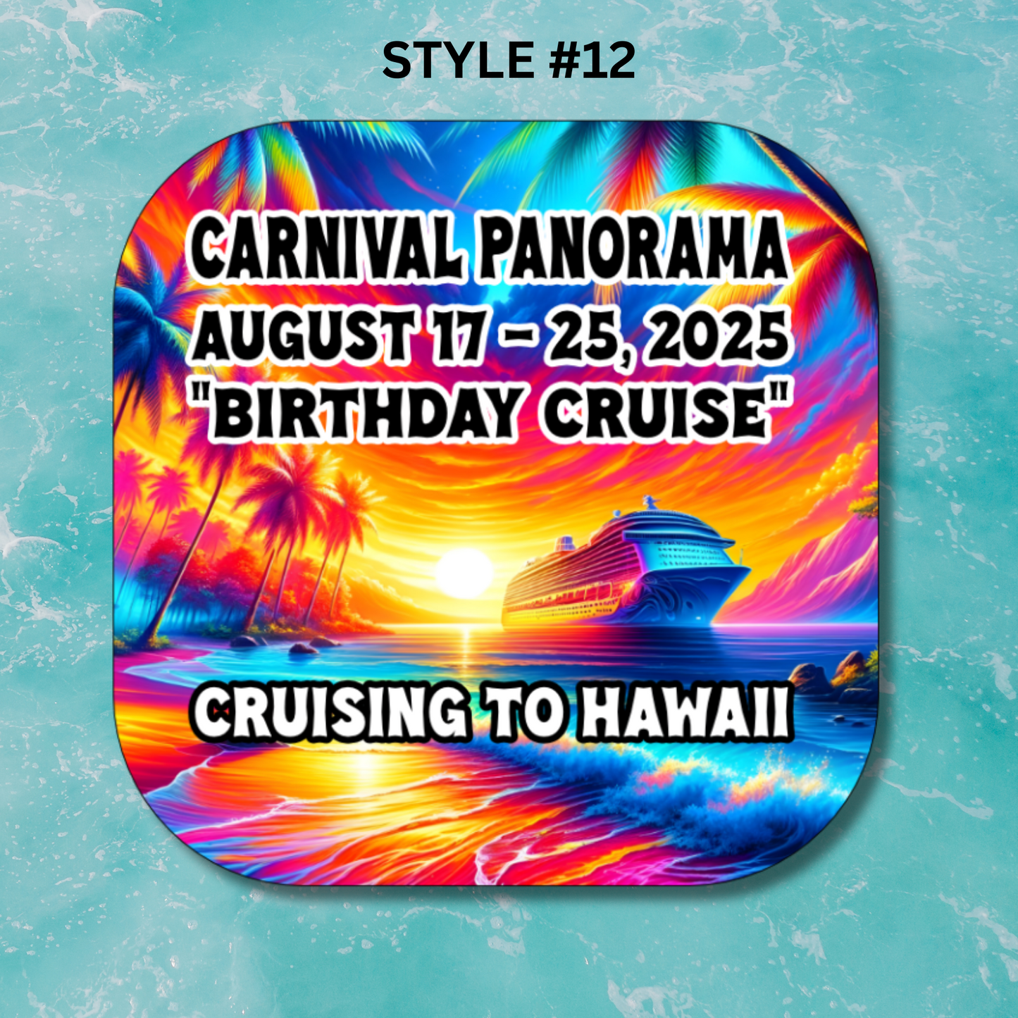 2x2" Custom Cruise Vacation Magnet