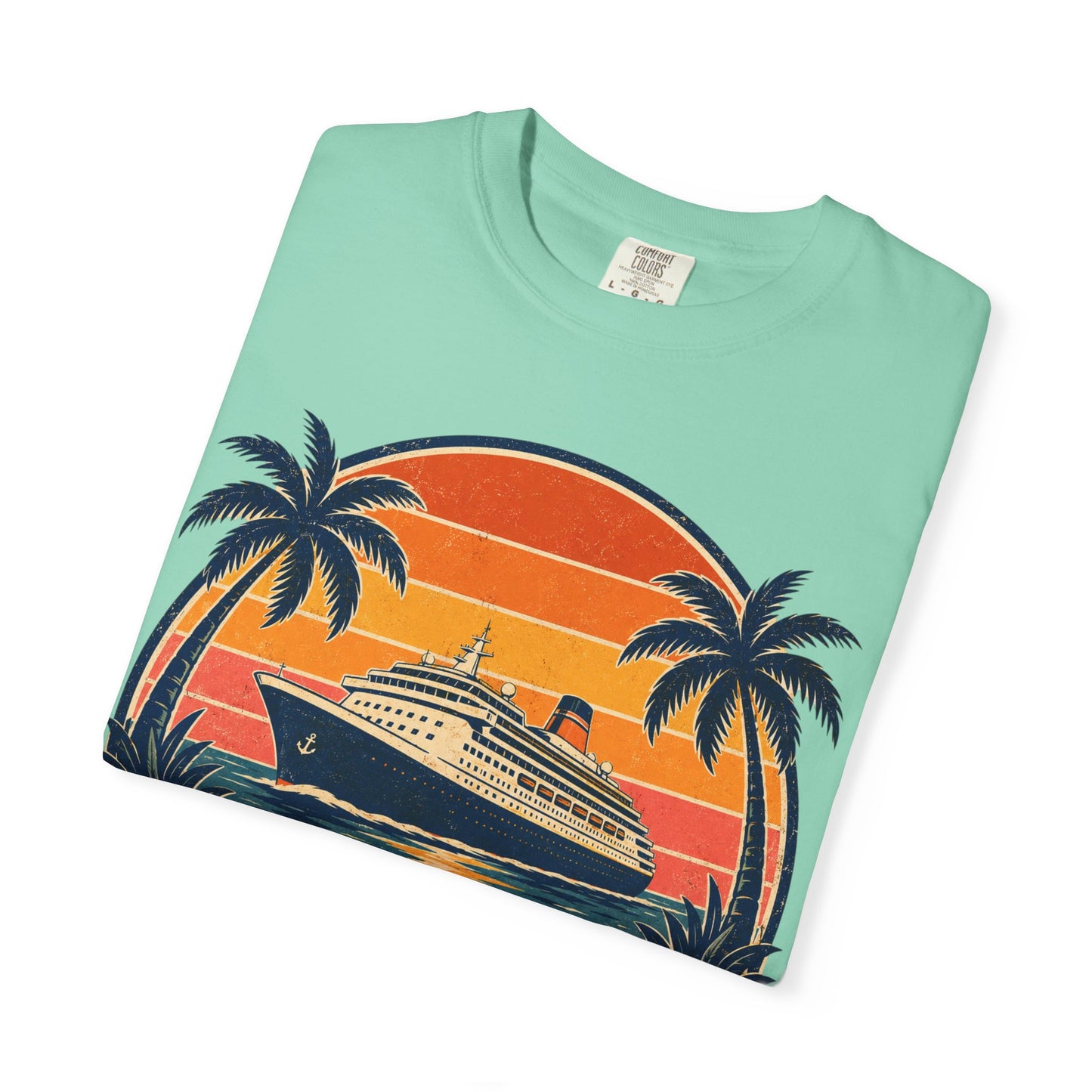 Cruisin' Into Retirement T-Shirt — Retro Cruise Vacation Retirement Gift