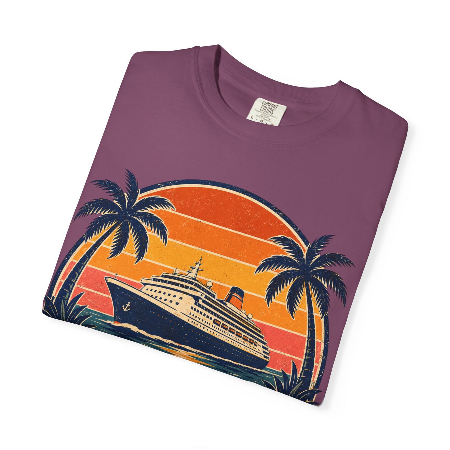 Cruisin' Into Retirement T-Shirt — Retro Cruise Vacation Retirement Gift
