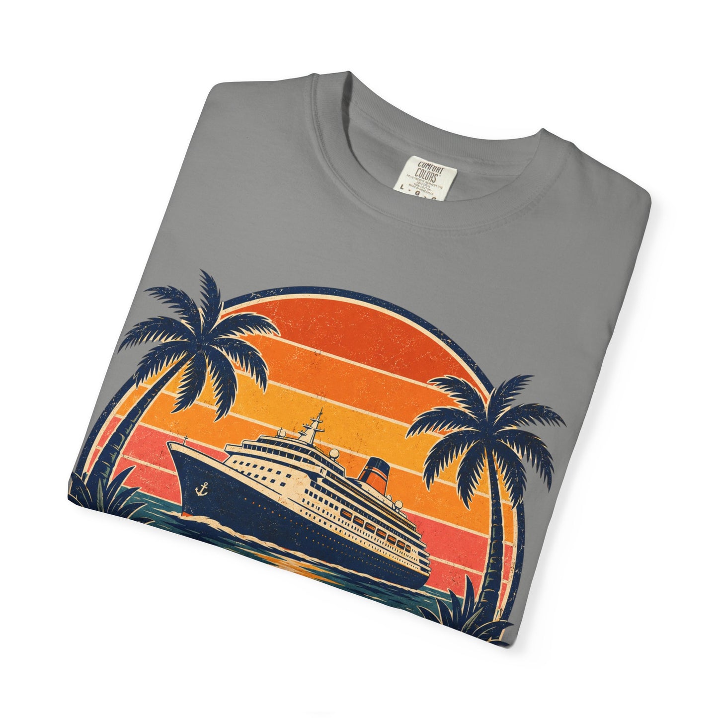 Cruisin' Into Retirement T-Shirt — Retro Cruise Vacation Retirement Gift