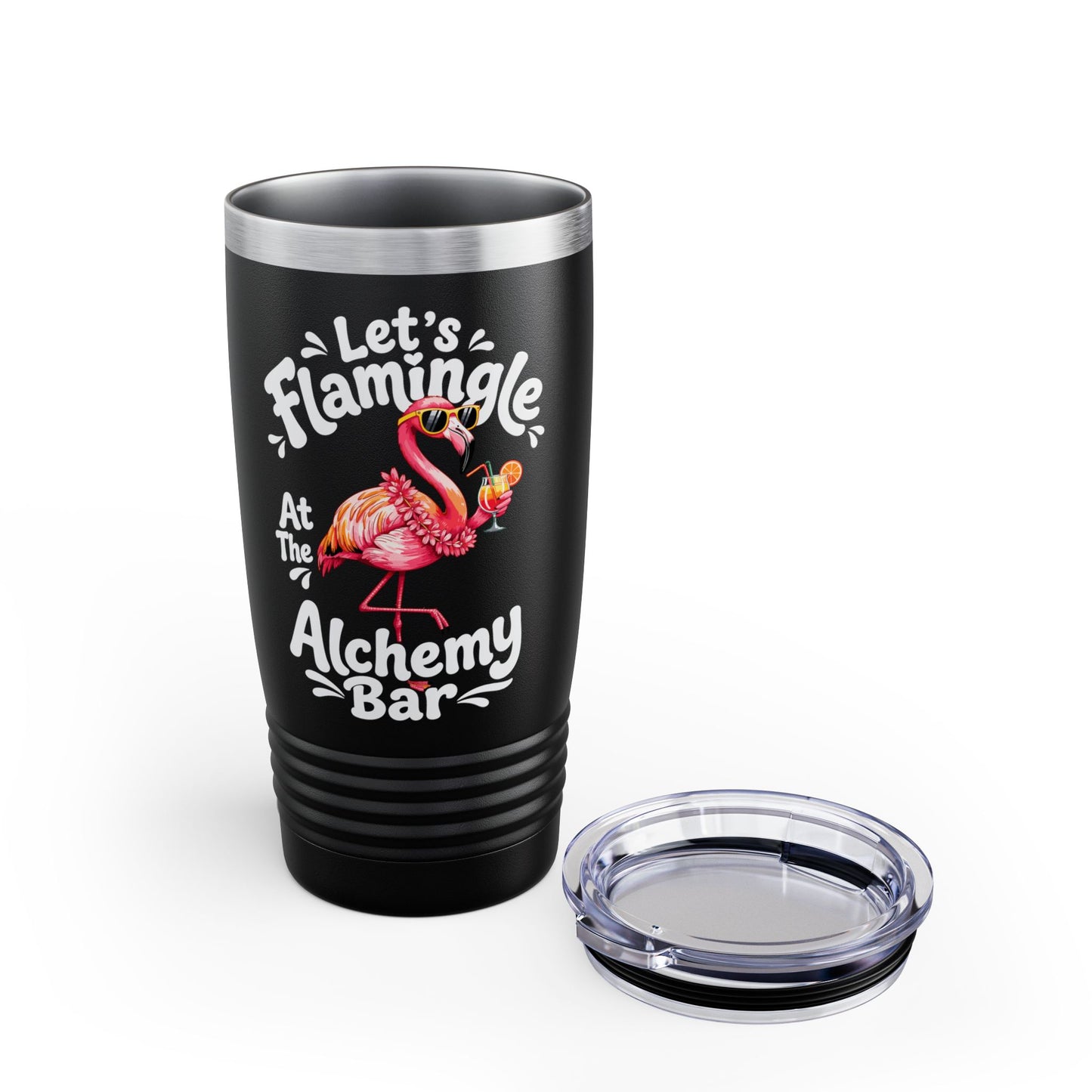 Let's Flamingle Alchemy Bar Tumbler — Personalized 20oz Stainless Travel Cup
