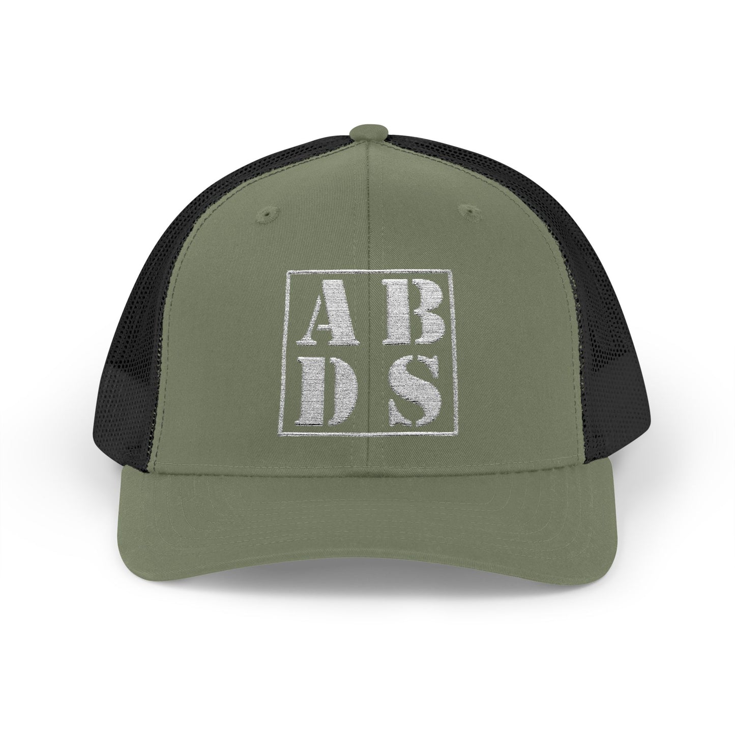 ABDS Distressed Block Logo Trucker Cap