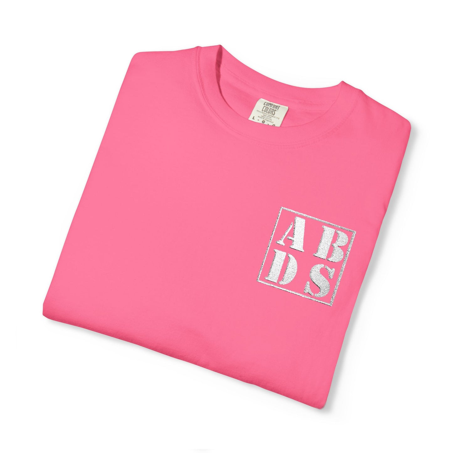 ABDS Embroidered Logo Garment‑Dyed Casual Tee