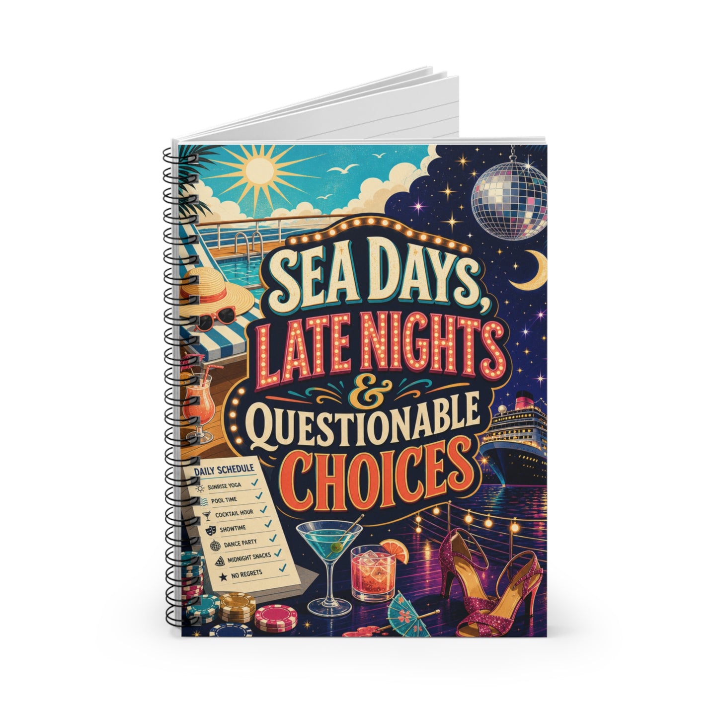 Sea Days, Late Nights & Questionable Choices Cruise Spiral Journal