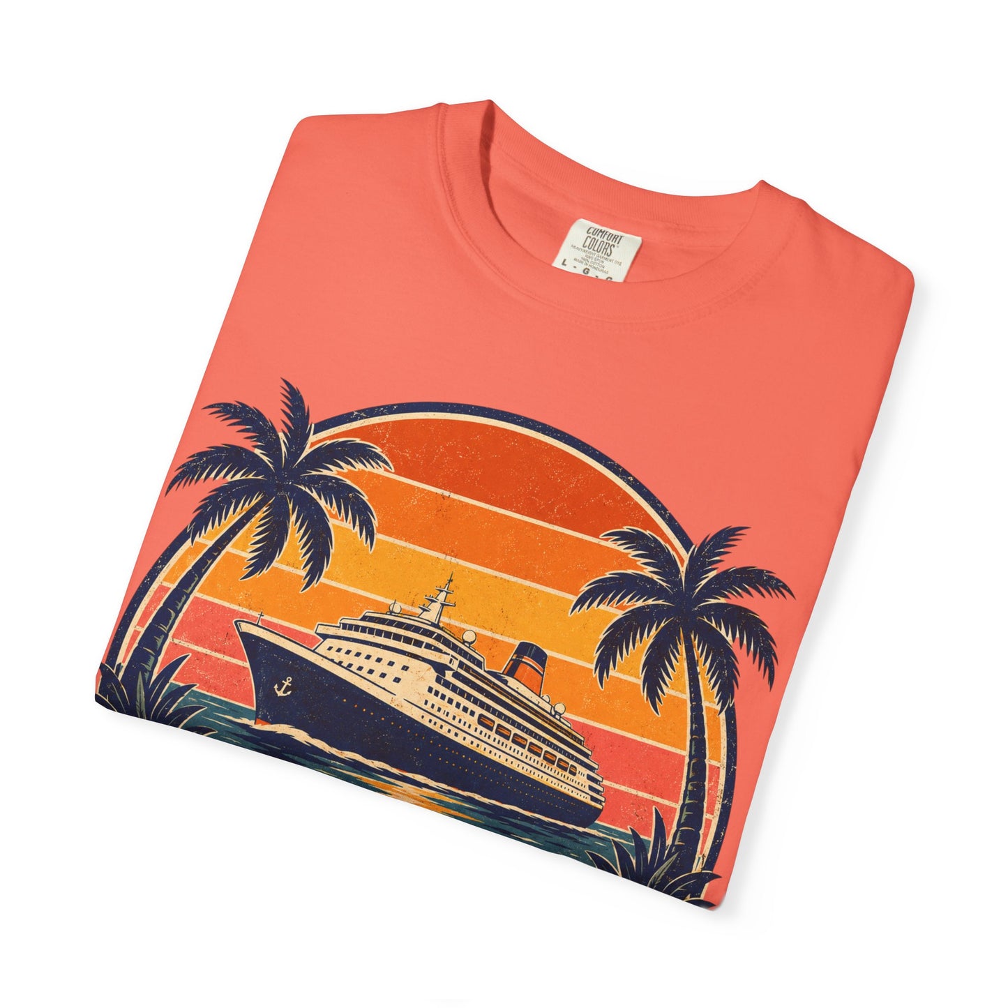 Cruisin' Into Retirement T-Shirt — Retro Cruise Vacation Retirement Gift