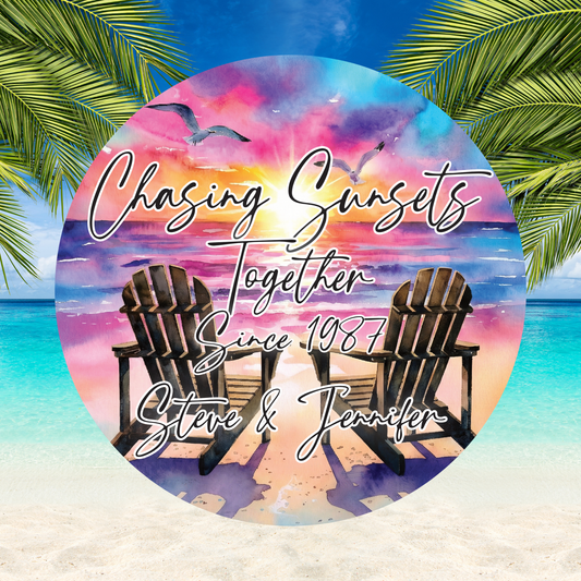 Chasing Sunsets Together Magnet - Bright Skies