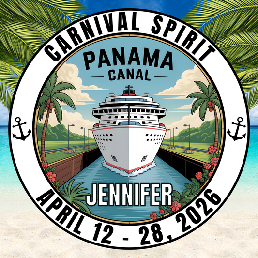 Panama Canal Cruise Door Magnet