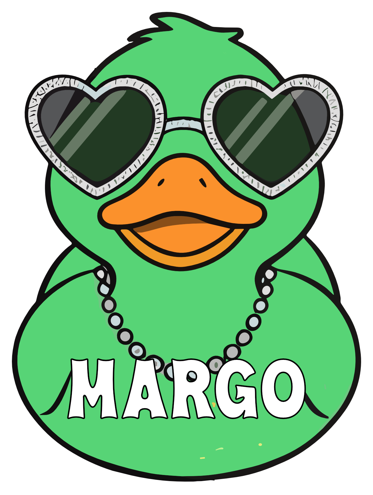 Cute Sunglass Rubber Duck Cruise Magnets