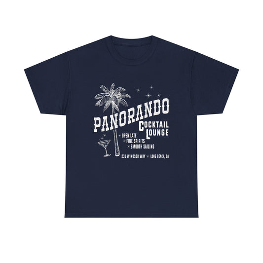 Panorando Cocktail Lounge Tee Unisex Heavy Cotton Shirt