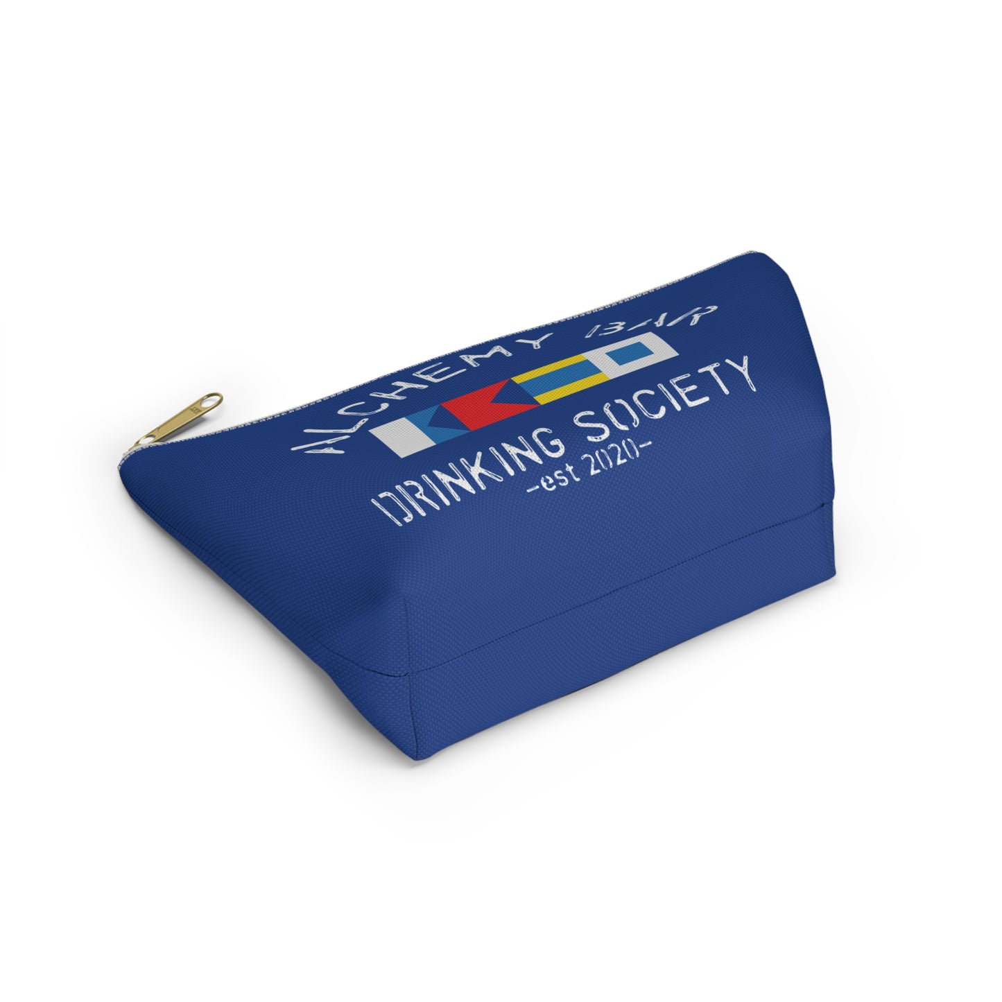 Alchemy Bar Drinking Society Accessory Pouch — T‑Bottom Cosmetic Bag