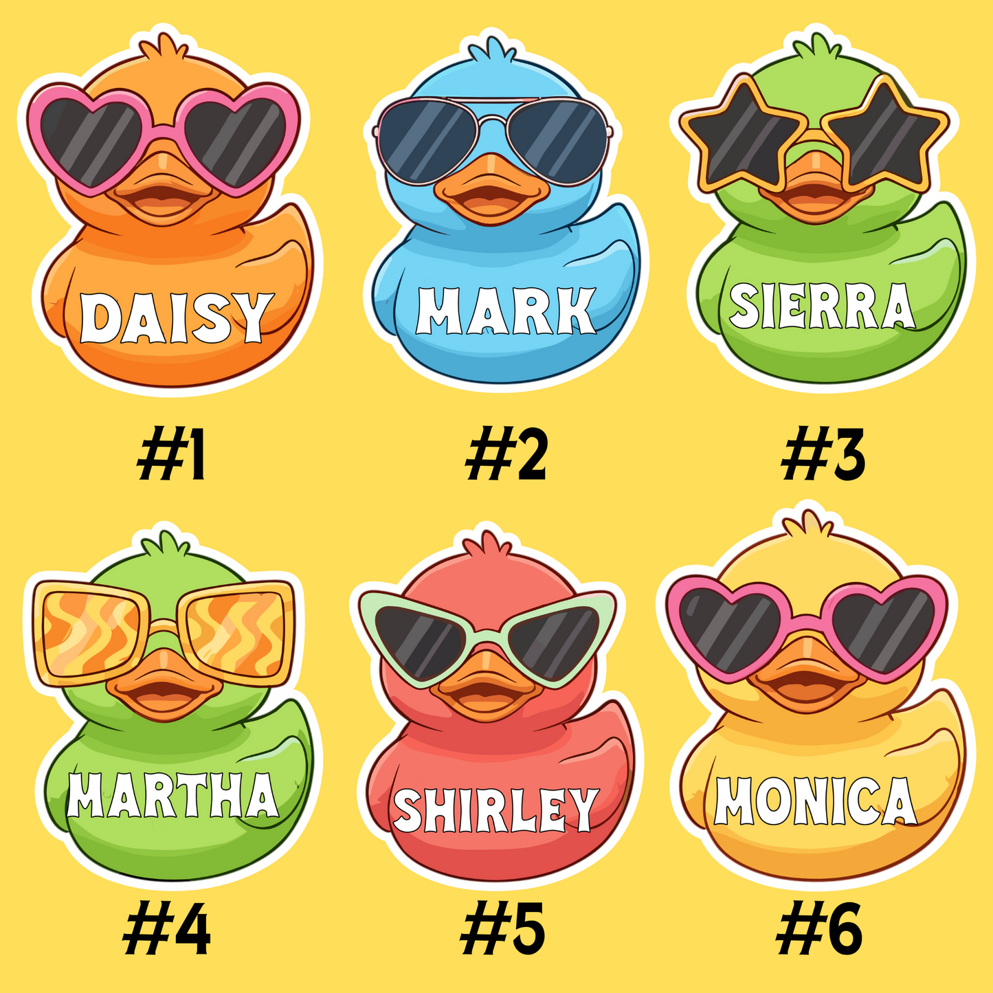 Cute Sunglass Rubber Duck Cruise Magnets