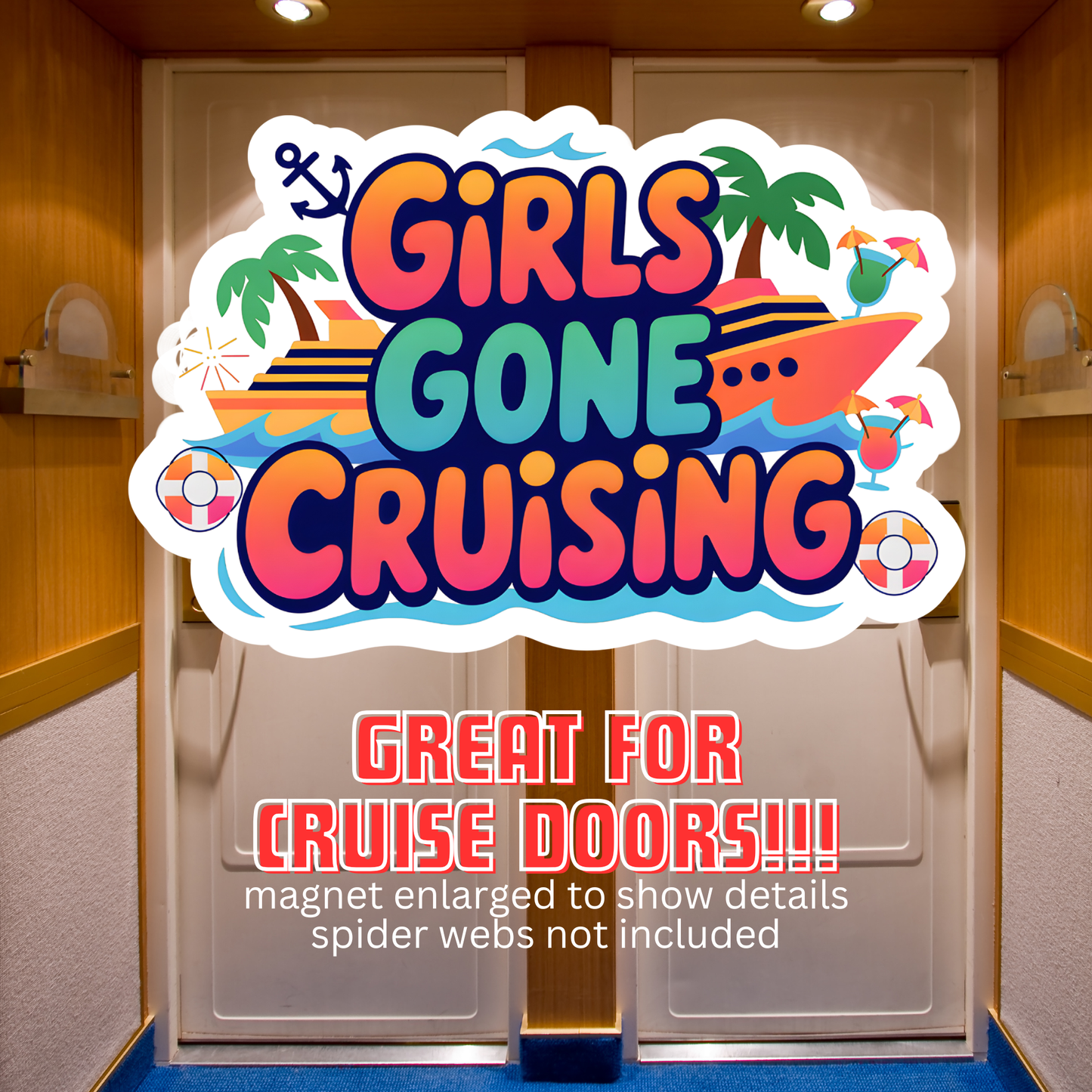 Girls Gone Cruising Magnet