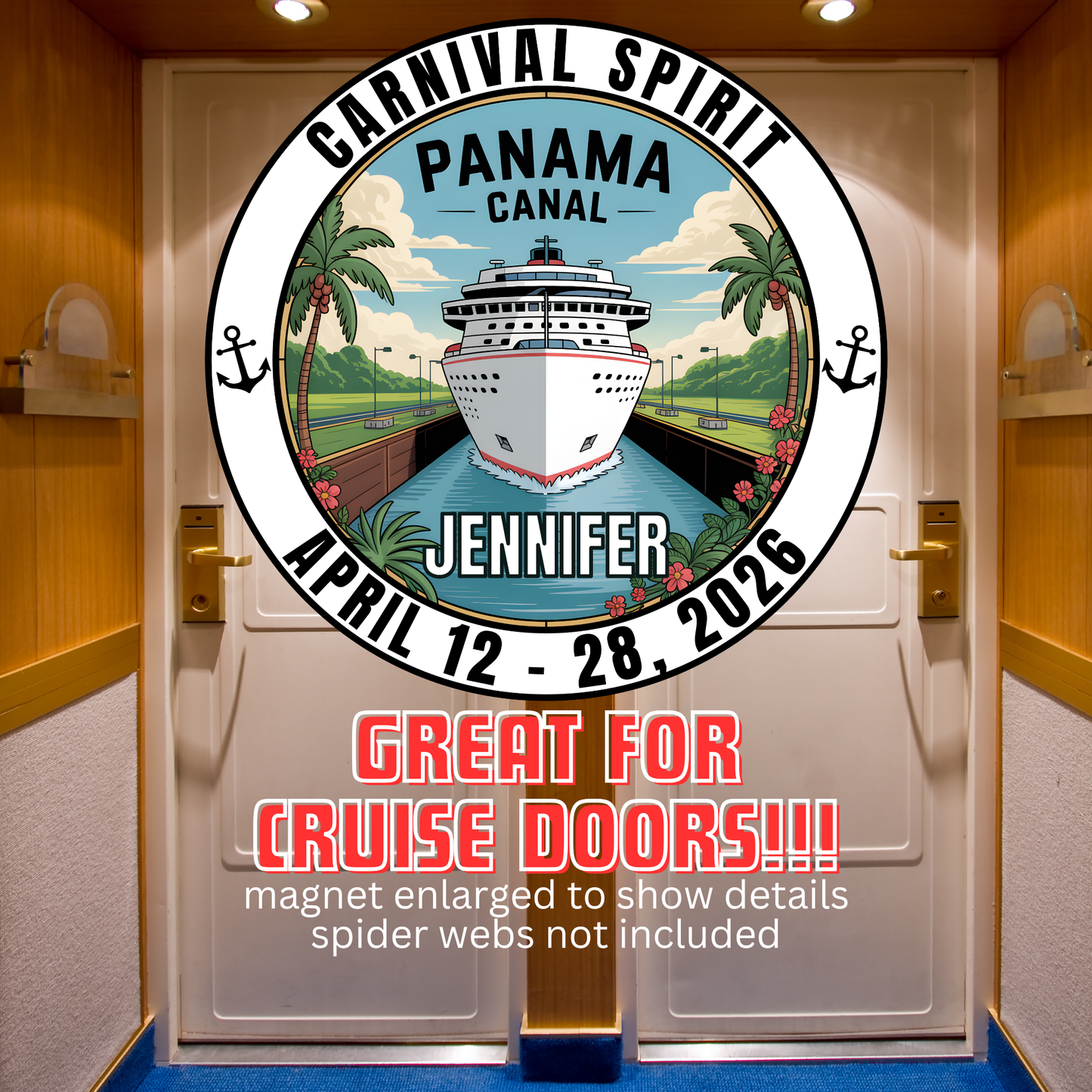 Panama Canal Cruise Door Magnet