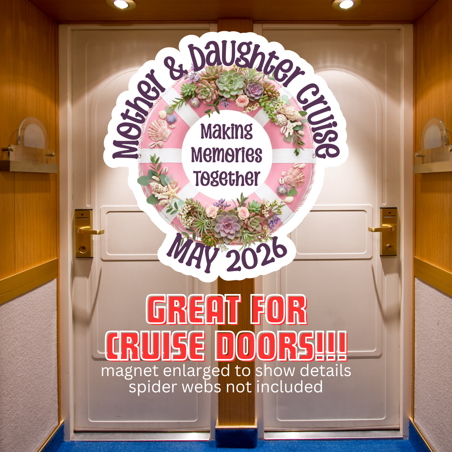 Mother & Daughter Cruise Door Magnet