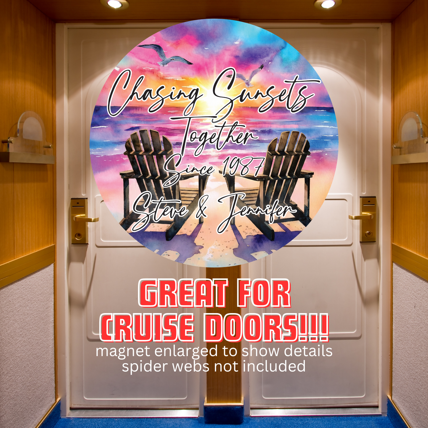 Chasing Sunsets Together Magnet - Bright Skies