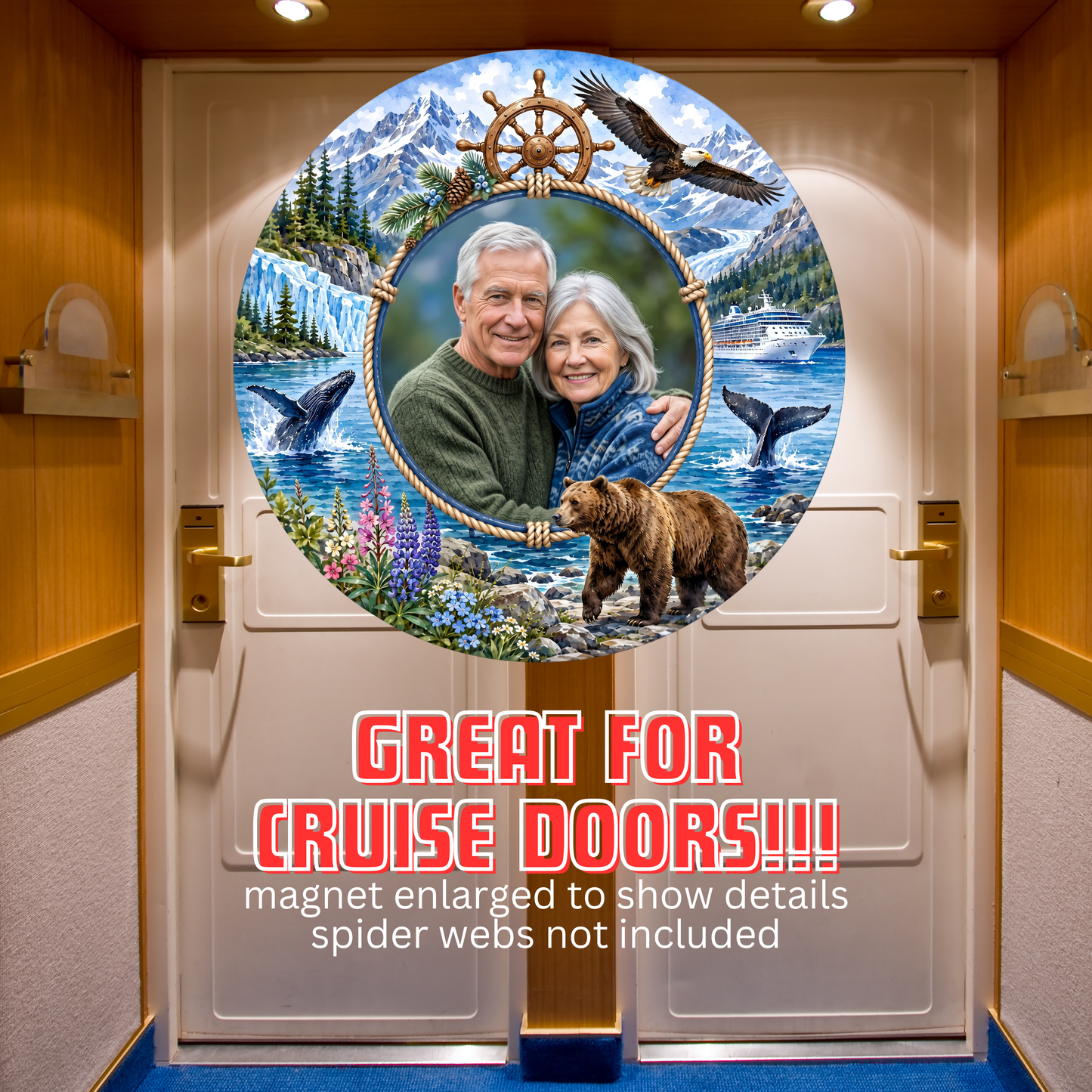Alaska Cruise Personalized Photo Magnet