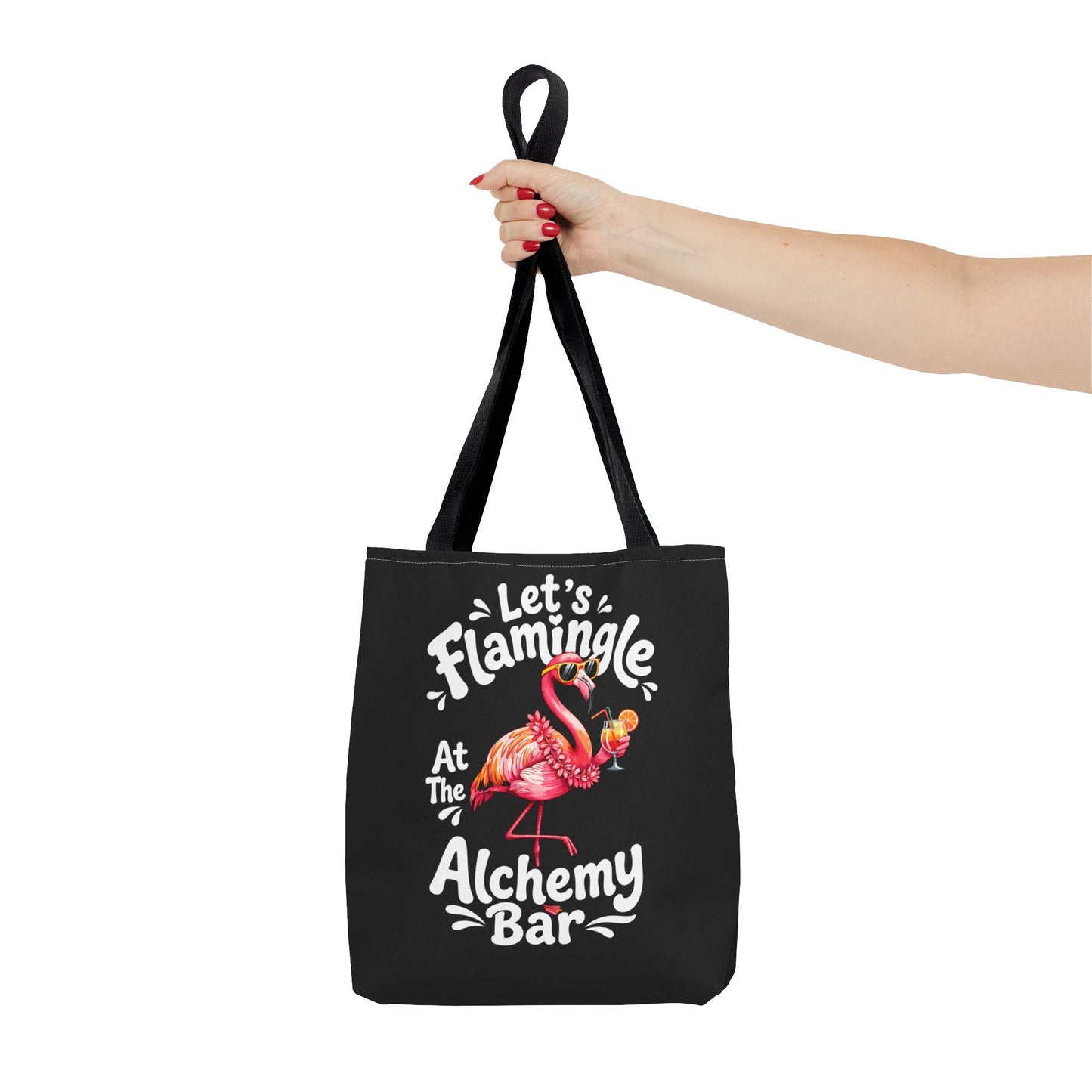 Let's Flamingle at the Alchemy Bar Flamingo Cocktail Beach Tote