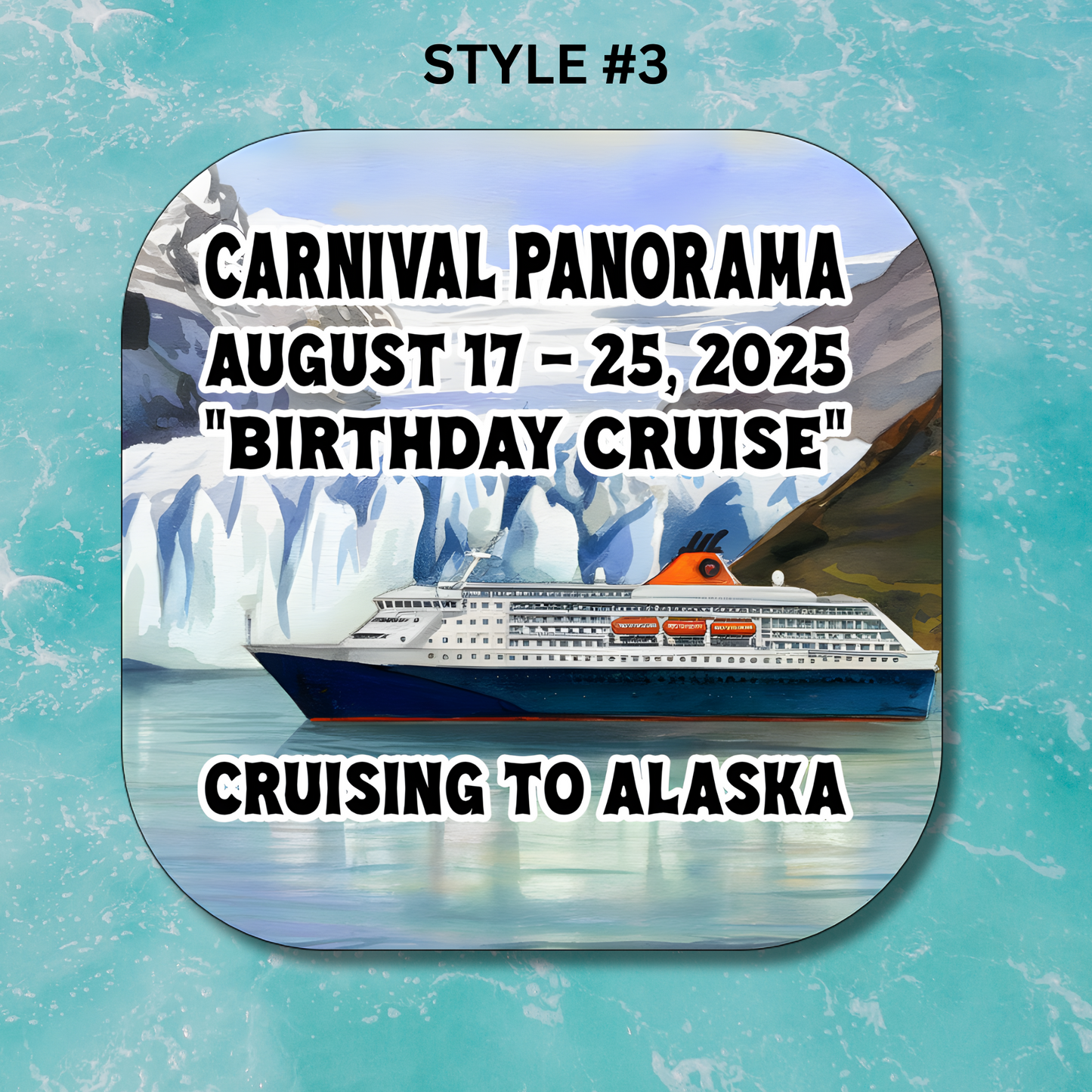 2x2" Custom Cruise Vacation Magnet