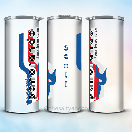 Panorando 4.0 Pelican Swoosh Insulated Drink Skinny Tumbler