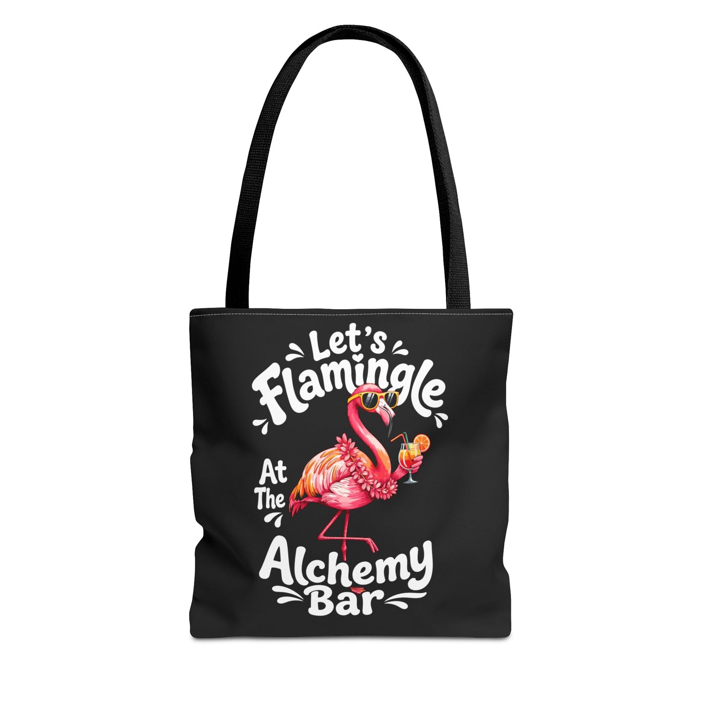 Let's Flamingle at the Alchemy Bar Flamingo Cocktail Beach Tote