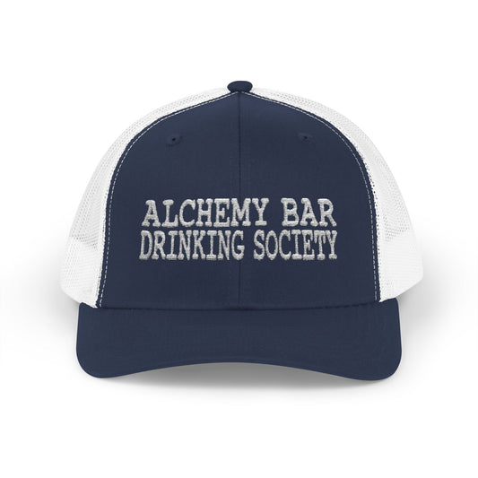 Alchemy Bar Drinking Society Snapback Trucker Cap