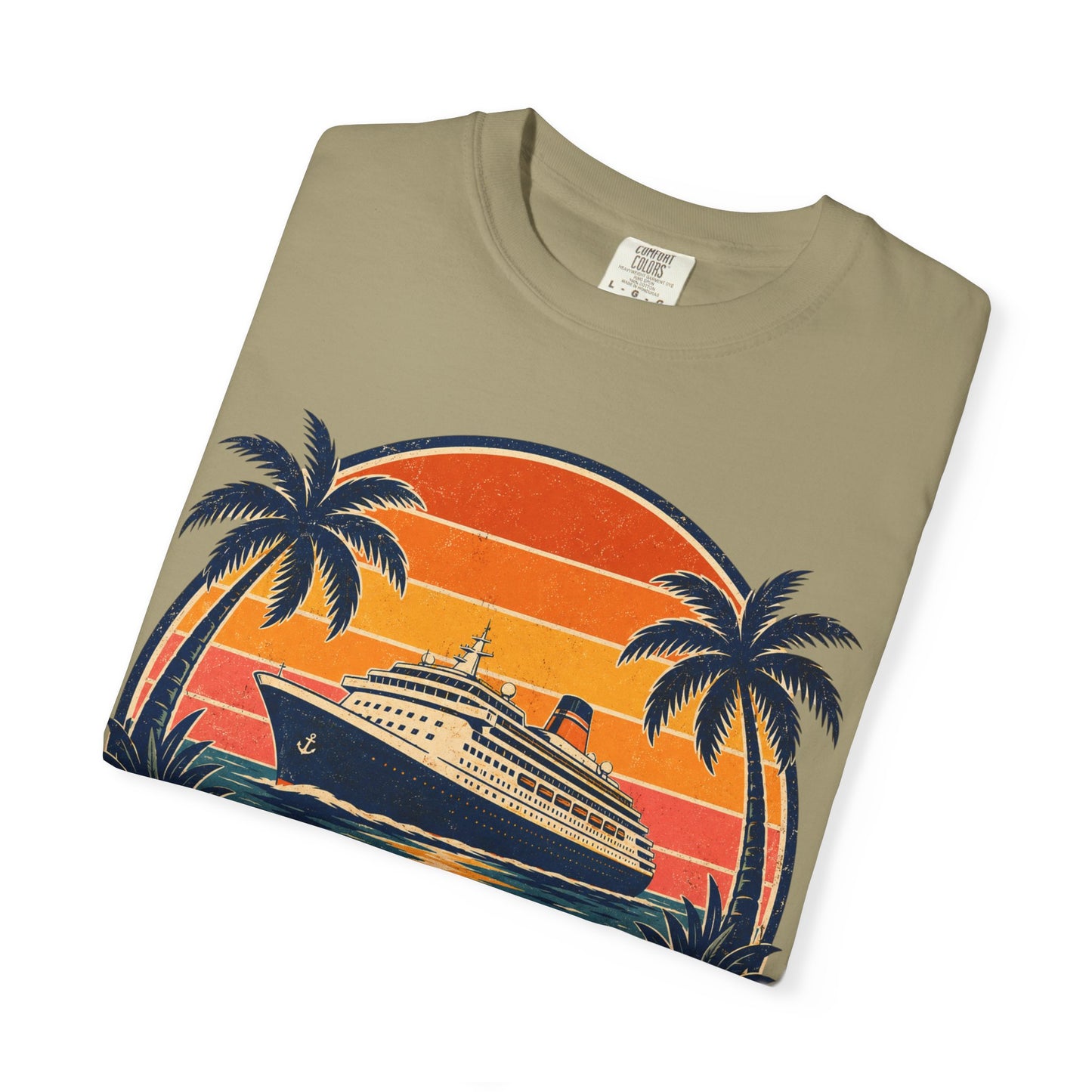 Cruisin' Into Retirement T-Shirt — Retro Cruise Vacation Retirement Gift