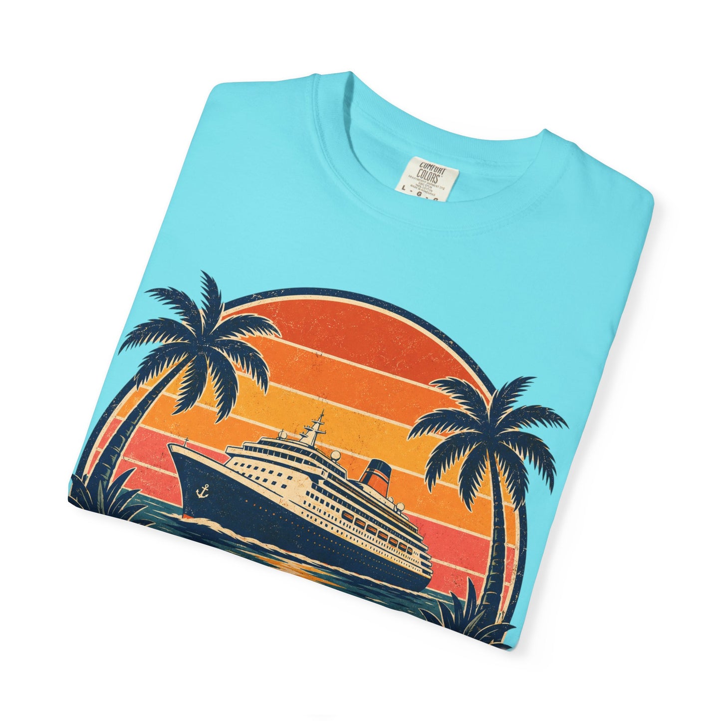 Cruisin' Into Retirement T-Shirt — Retro Cruise Vacation Retirement Gift