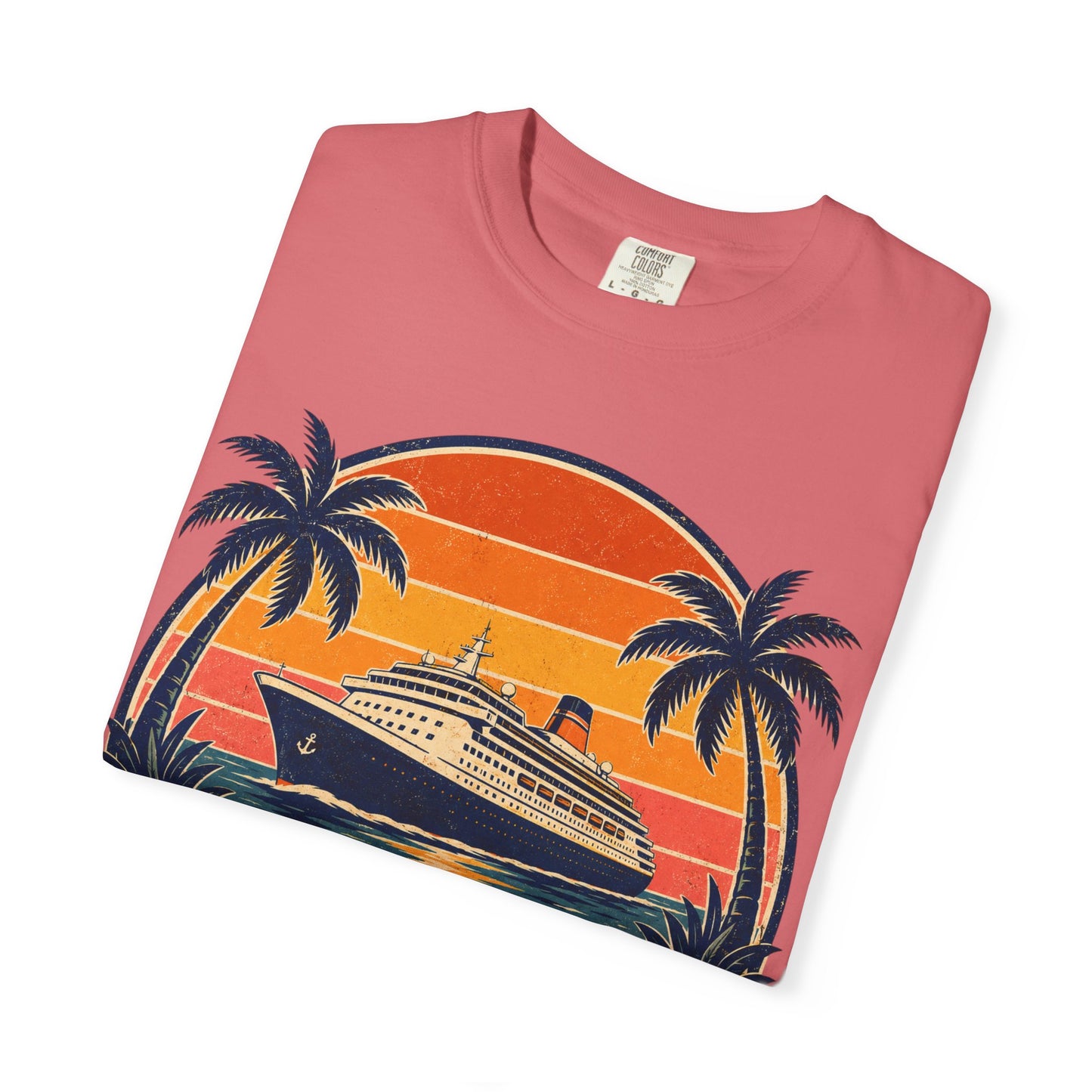 Cruisin' Into Retirement T-Shirt — Retro Cruise Vacation Retirement Gift