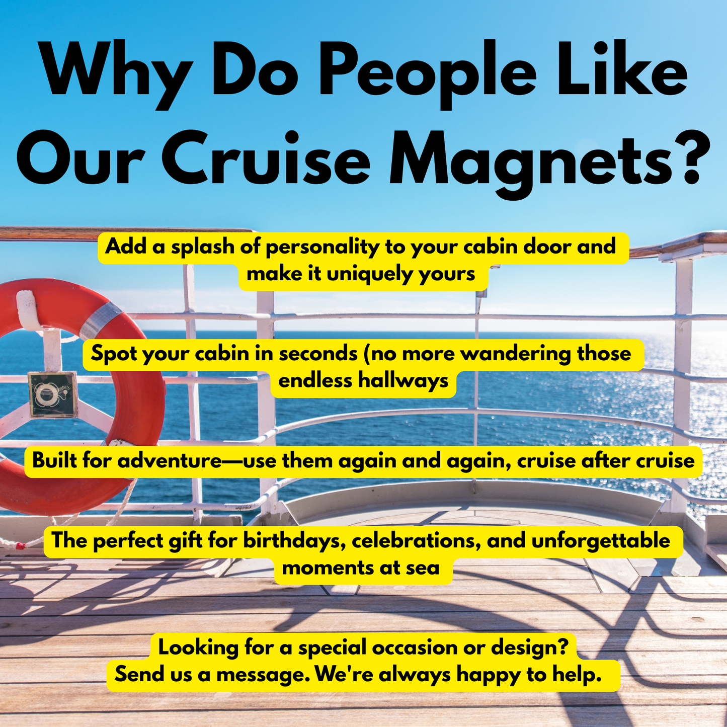 It's My Birthday Cruise Door Magnet