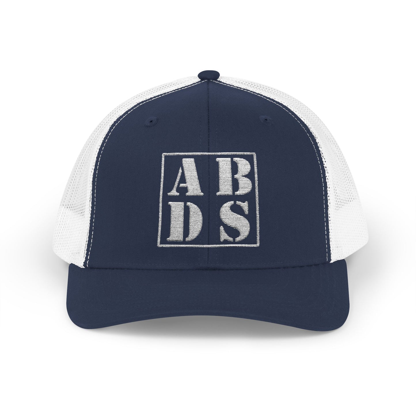 ABDS Distressed Block Logo Trucker Cap