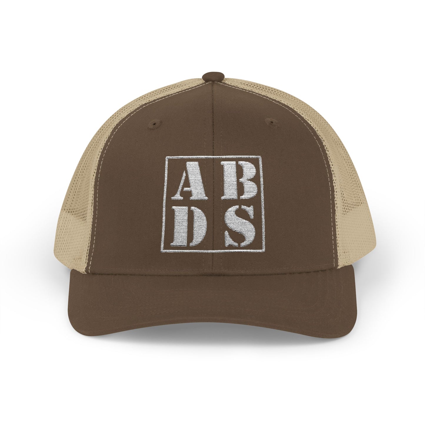 ABDS Distressed Block Logo Trucker Cap