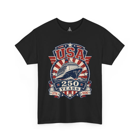 USA 250 Years T-Shirt — 1776–2026 Patriotic Anniversary Tee