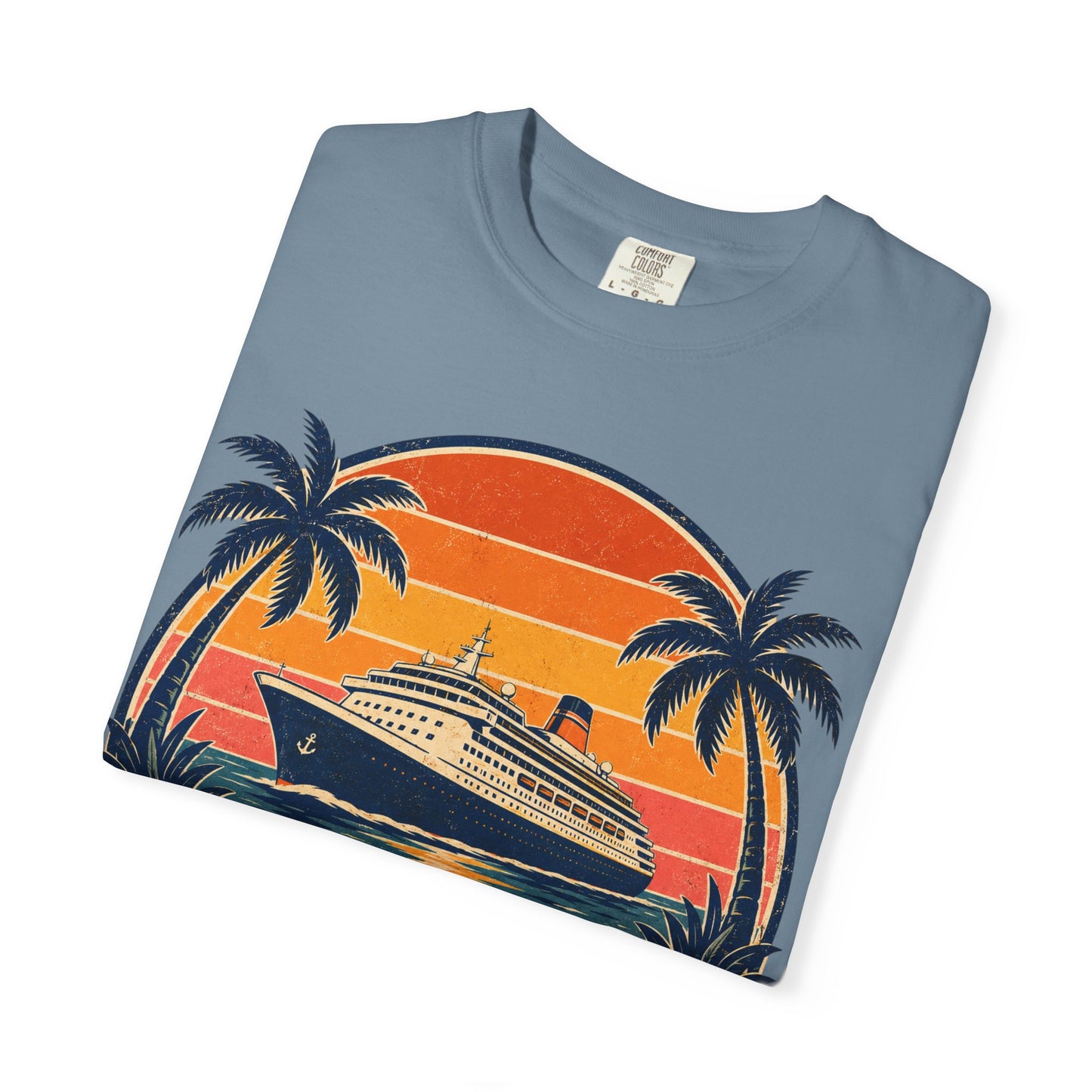 Cruisin' Into Retirement T-Shirt — Retro Cruise Vacation Retirement Gift