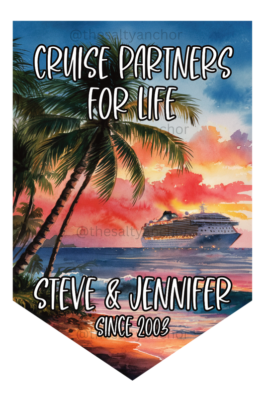 Cruise Partners For Life - Cruise Door Flag
