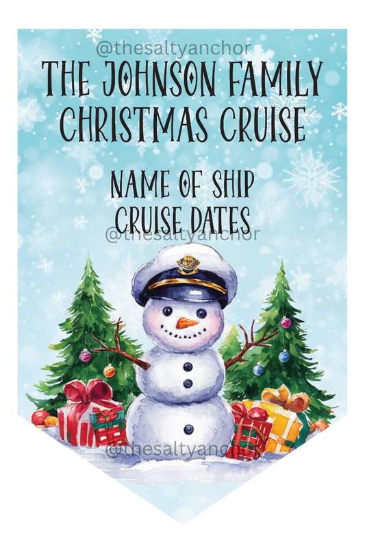 Family Christmas Cruise - Cruise Door Flag