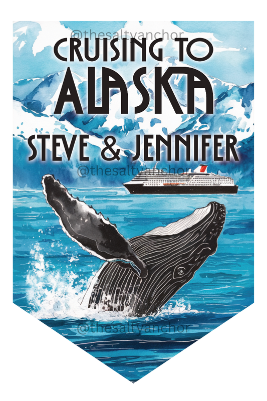 Cruising To Alaska - Cruise Door Flag