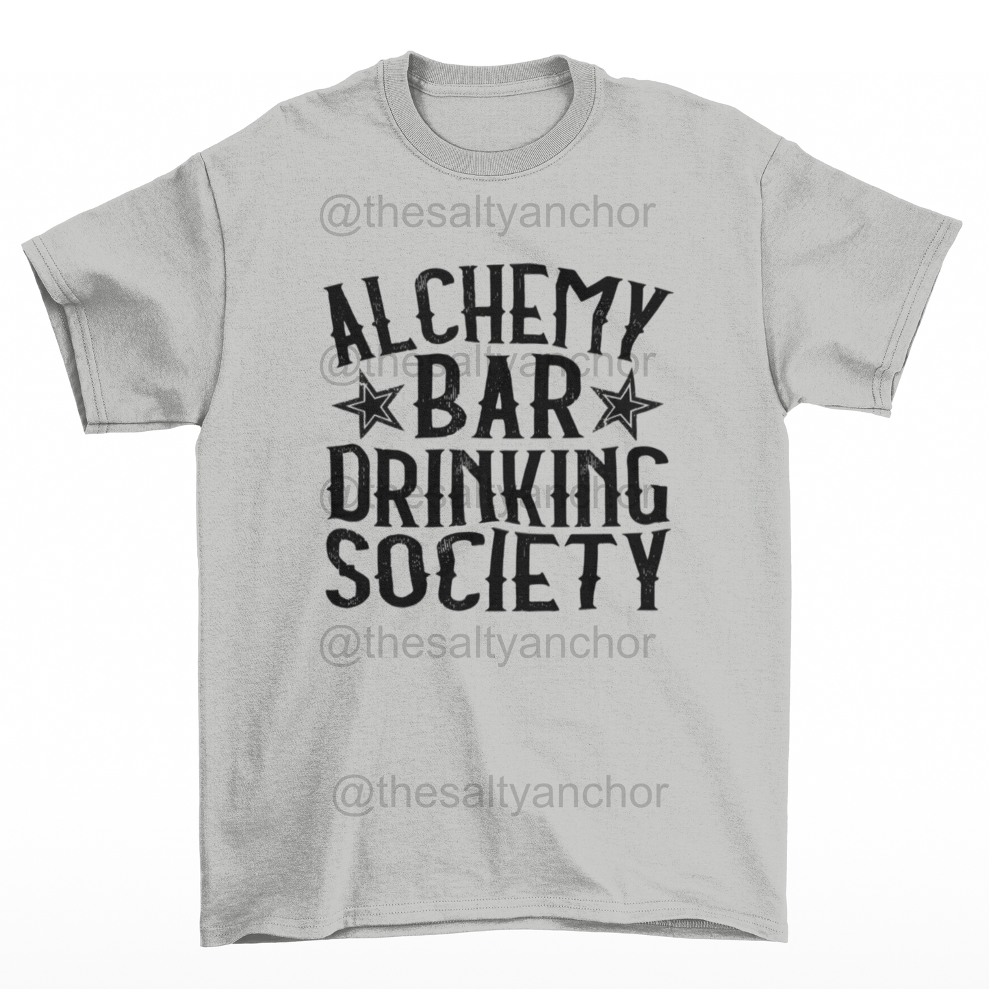 Alchemy Bar Drinking Society Black Logo T-Shirt