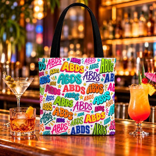 Colorful ABDS Pop Art Pattern Tote Bag