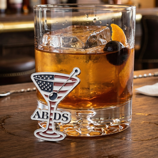 ABDS American Flag Martini Lapel Pin