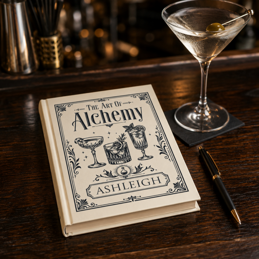The Art of Alchemy - Personalized Hardcover Cocktail Recipe Journal