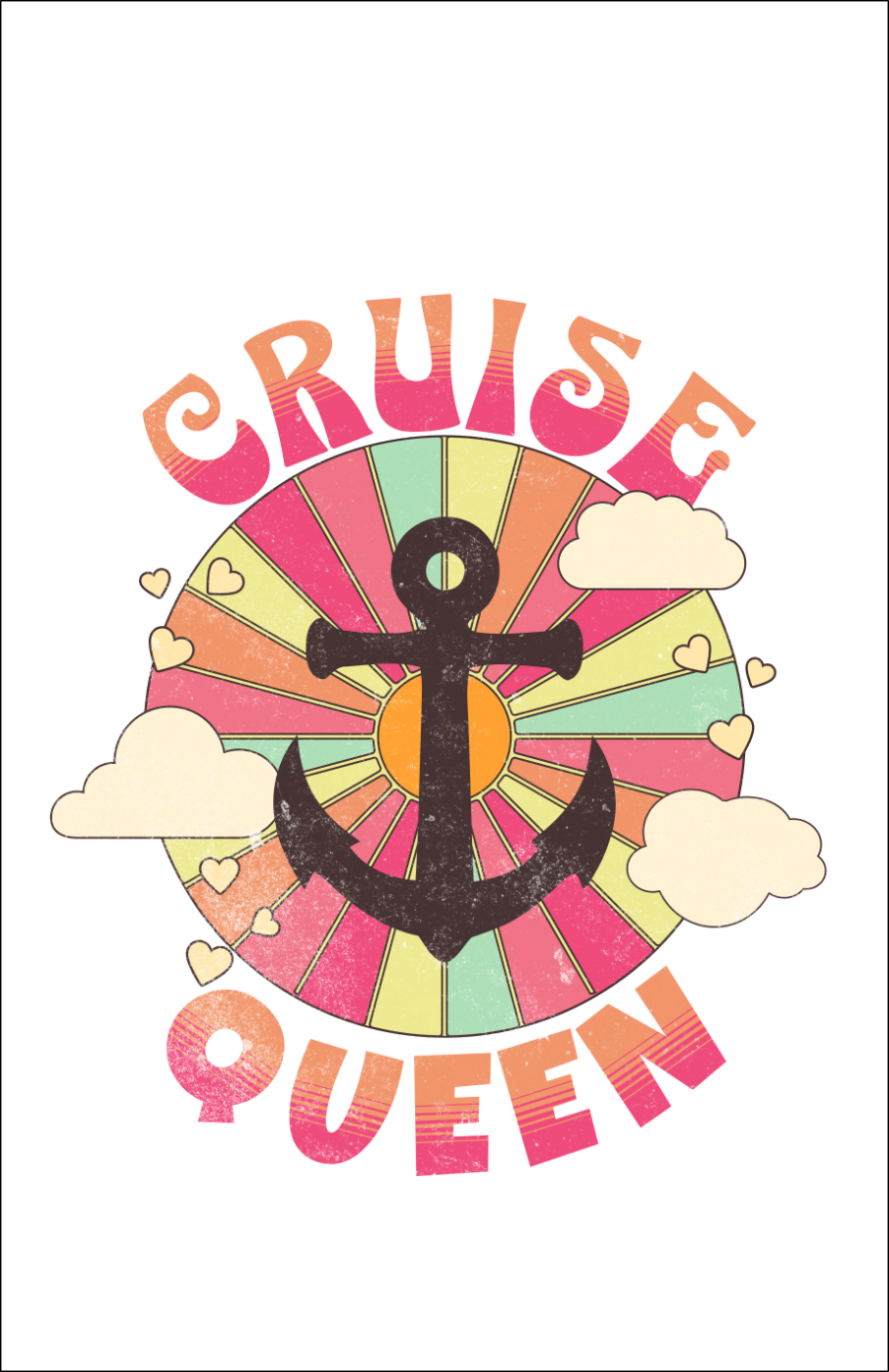 Cruise Queen Luggage Tag