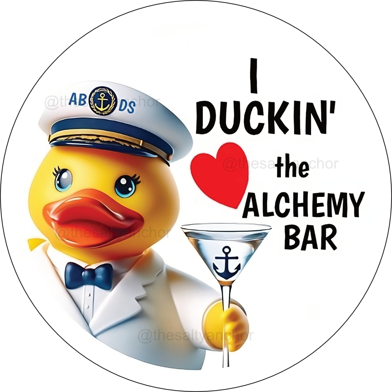 I Duckin' Love The Alchemy Bar Coaster